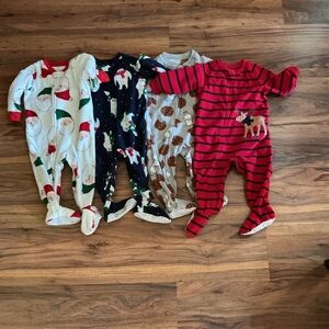 Sold Caters 12 month One Piece Pajamas 4 pair